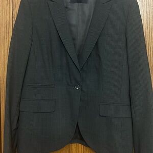 Banana Republic Black Pinstripe Blazer